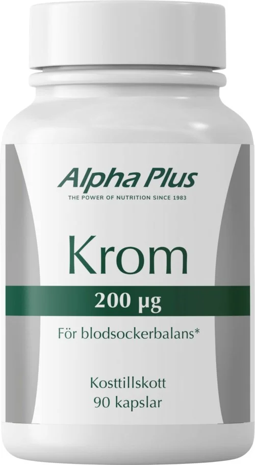 Alpha Plus Krom 200 µg 90 stk v:6121087