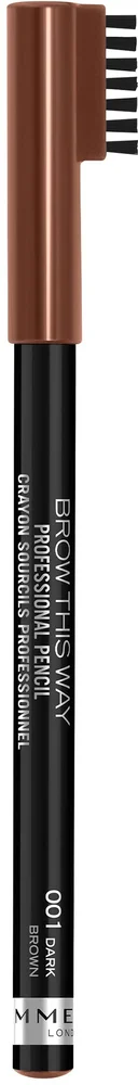 Rimmel Brow This Way Professional Eyebrow Pencil Dark Drown 001 v:9732138 Rimmel Brow This Way Professional Eyebrow Pencil Dark Drown 001 v:9732138