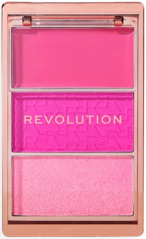 Revolution Beauty London Blush Icon Palette Hot Pink Flag v:1927785