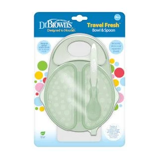 Dr. Brown’s Travel Fresh Bolle med Lokk og Skje v:2075824 Dr. Brown’s Travel Fresh Bolle med Lokk og Skje v:2075824