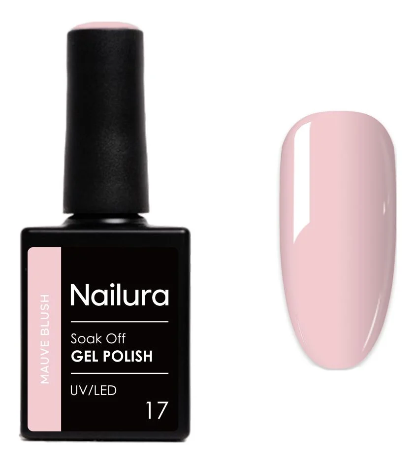 Nailura Gel Polish 17 - Mauve Blush - 10 ml. v:6822751