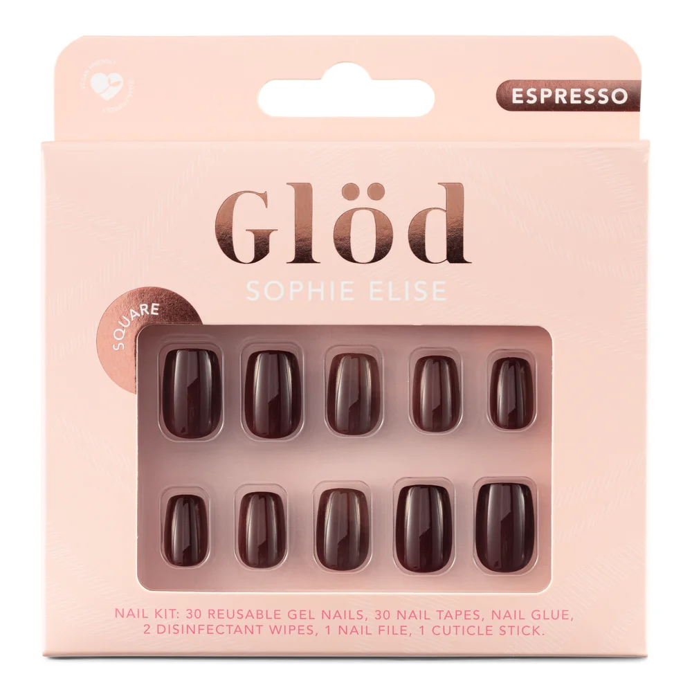 Glöd Sophie Elise Gel Nails Square Espresso v:6697714 Glöd Sophie Elise Gel Nails Square Espresso v:6697714