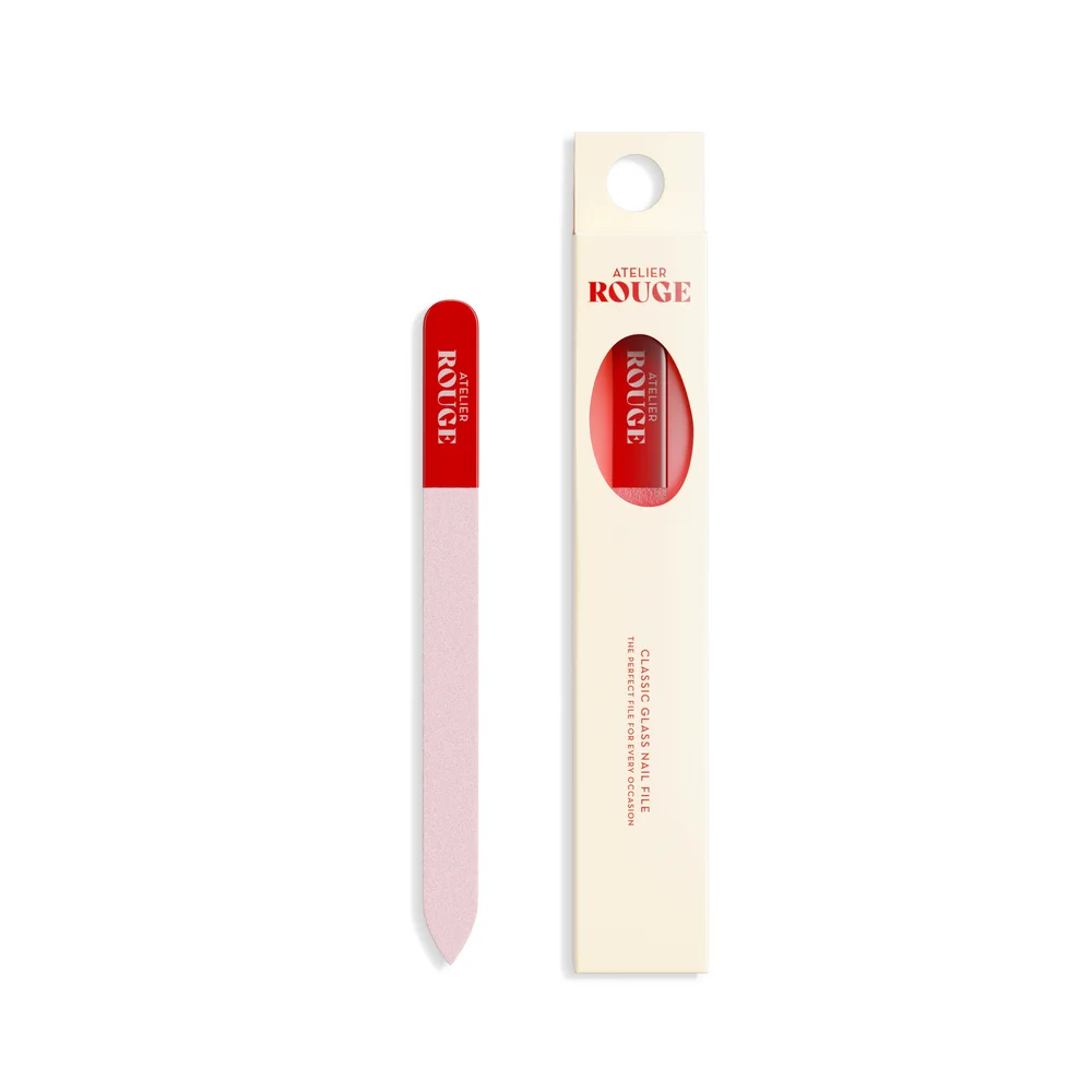 Classic Glass Nail File Red/Pink Classic Glass Nail File Red/Pink - Atelier Rouge v:3457524