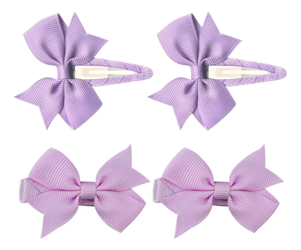 SOHO Ayla Sløyfe Hårspenner Light Lavender - 4 stk. v:9750706