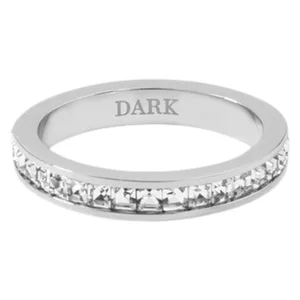 DARK Crystal Ring Broad Silver Size 2 v:1888360 DARK Crystal Ring Broad Silver Size 2 v:1888360