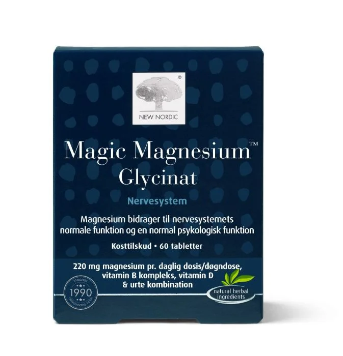 New Nordic Magic Magnesium Glycinat 60 tabl v:1216542 New Nordic Magic Magnesium Glycinat 60 tabl v:1216542