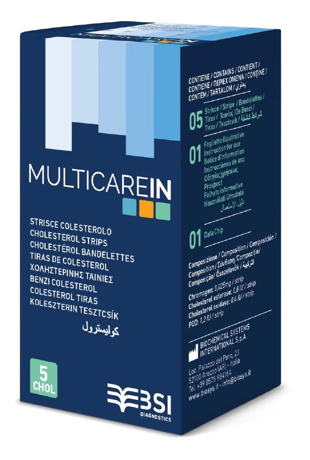 Multicare In, kolesterol test – 5 stykker. v:9330696
