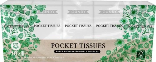 Gunry Pocket Tissues 10 x 10 pcs v:9139924