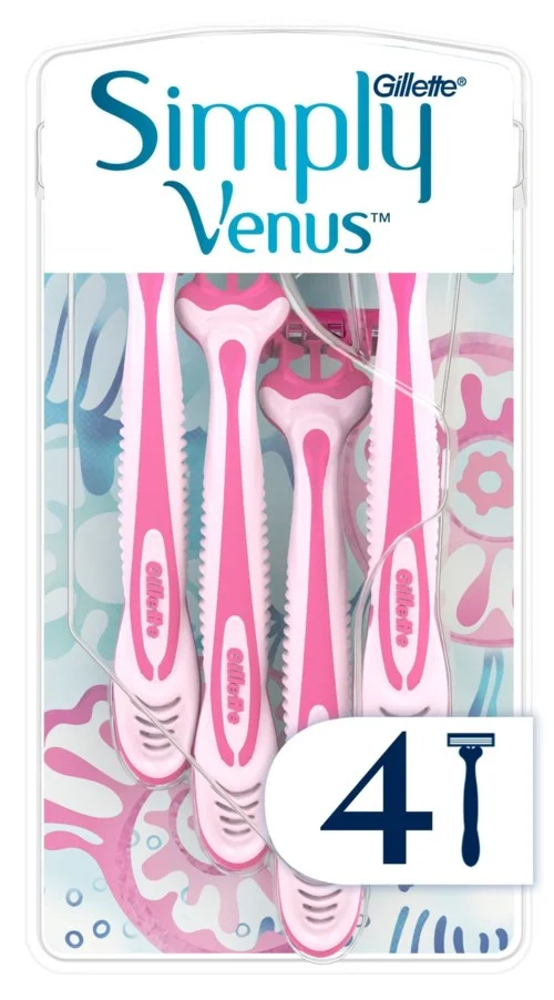 Gillette Venus Simply Venus 3 Disposable Razors Pack Of 4 16 stk v:5850536 Gillette Venus Simply Venus 3 Disposable Razors Pack Of 4 16 stk v:5850536
