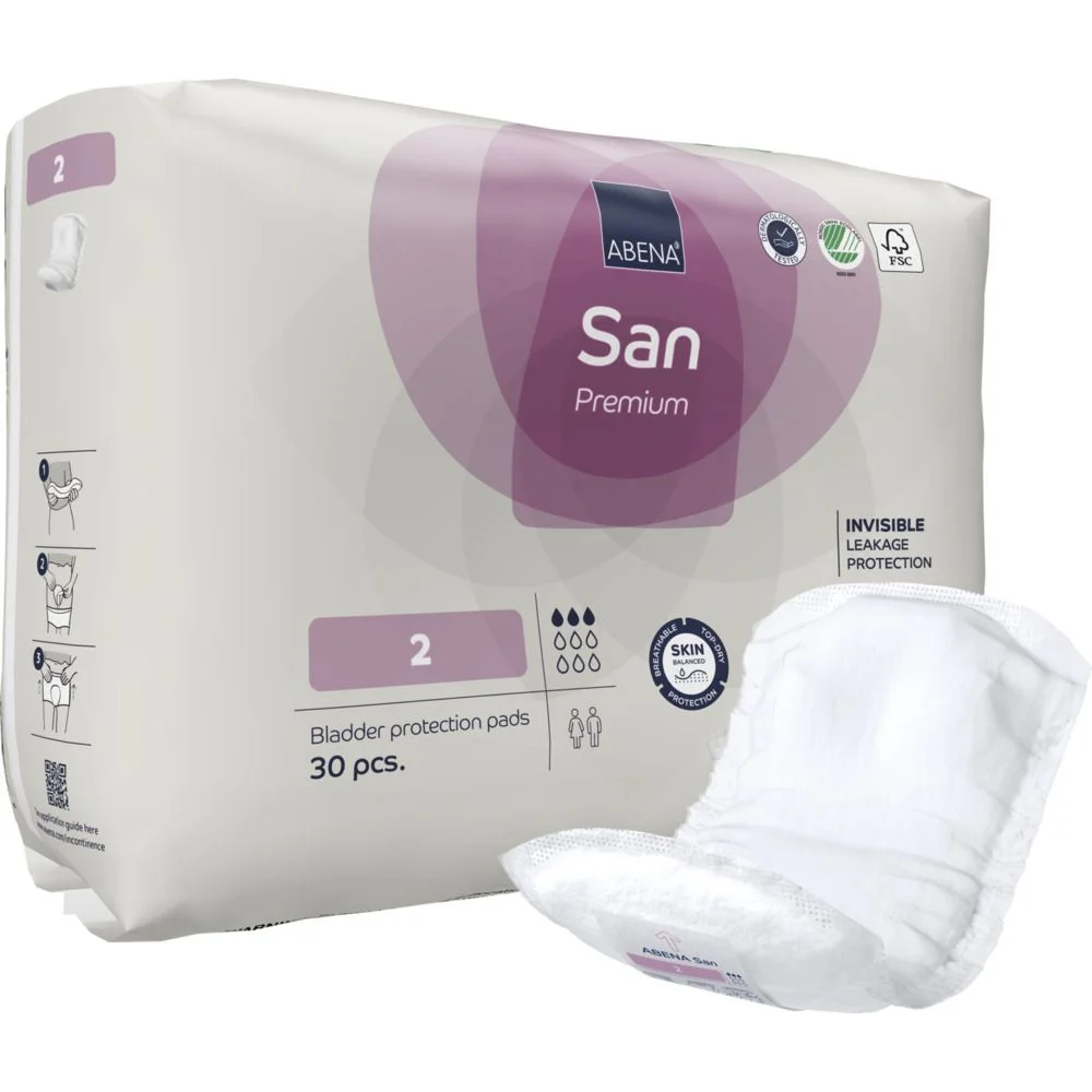 Abena San 2 – 30 stk. v:3245356 Abena San 2 – 30 stk. v:3245356