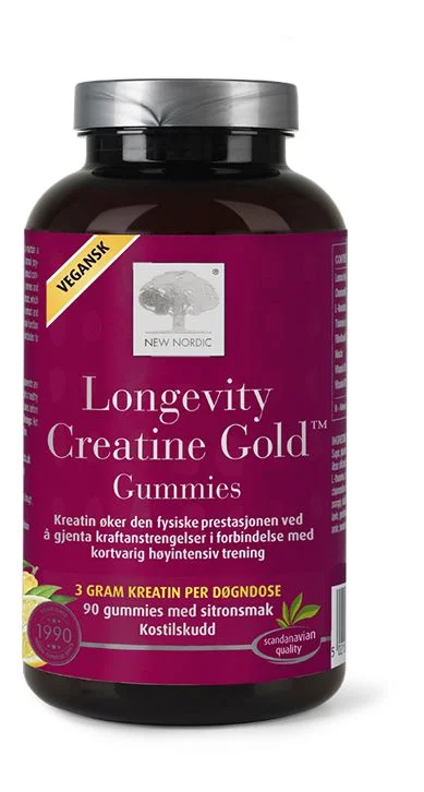 New Nordic Longevity Creatine Gold Gummies NO - 90 tyggetabl. v:6209339