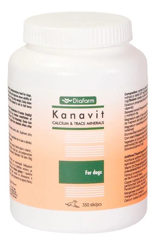 Diafarm Kanavit Kalsium & spormineraler – 350 stk. v:3497924