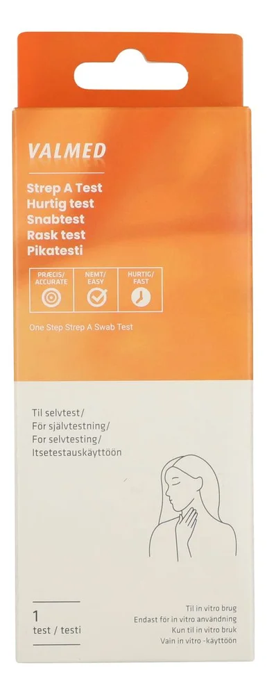 ValMed Strep A Test (streptokokker i halsen) – 1 stk. v:4935444