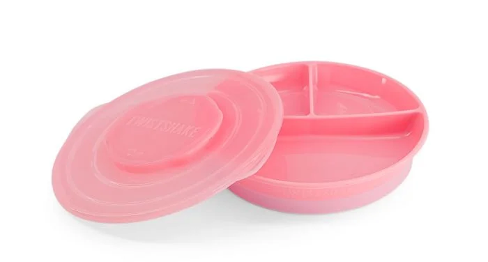 Twistshake delt tallerken 6+m Rosa v:1163443