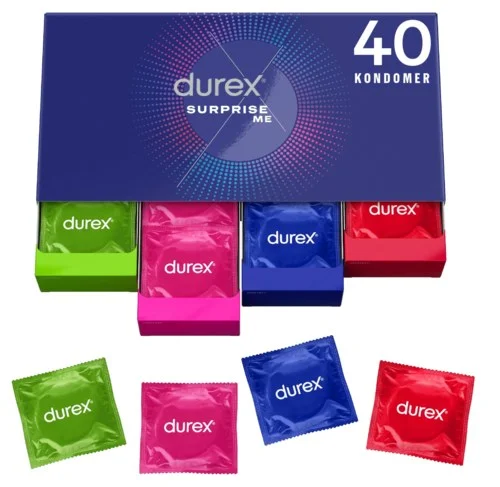 Durex Surprise Me Deluxe Condoms 40 stk v:8193119