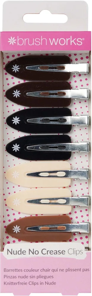 Brushworks Nude No Crease Hair Clips (Pack of 8) v:5669283 Brushworks Nude No Crease Hair Clips (Pack of 8) v:5669283