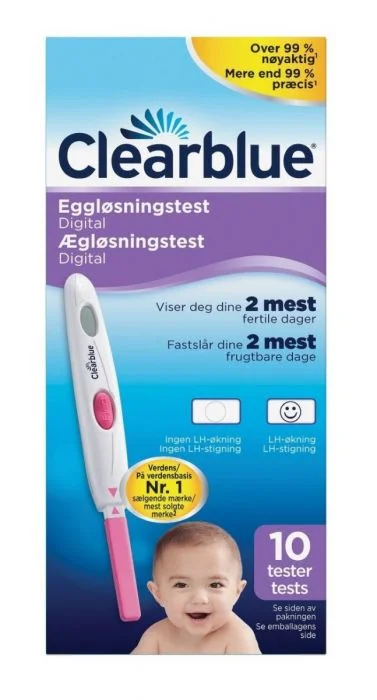Clearblue Digital Eggløsningstest 10stk v:8930052