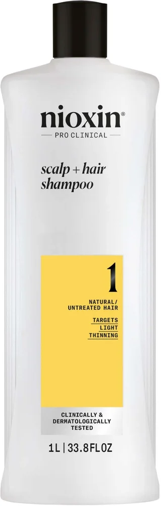 Nioxin System 1 Shampoo for Thinning Hair 1000 ml v:8771409