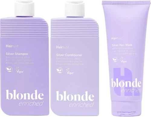 Hairlust Enriched Blonde Bundle Silver Shampoo 250 ml & Conditioner 250 ml & Hair Mask 200 ml v:9088331 Hairlust Enriched Blonde Bundle Silver Shampoo 250 ml & Conditioner 250 ml & Hair Mask 200 ml v:9088331