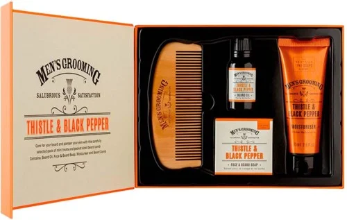 The Scottish Fine Soaps Thistle & Black Pepper Face & Beard Care Kit v:2469953 The Scottish Fine Soaps Thistle & Black Pepper Face & Beard Care Kit v:2469953