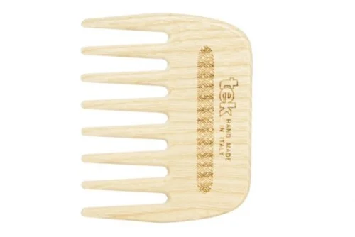 Tek Small Wide-Tooth Comb in Natural Wood v:3916883