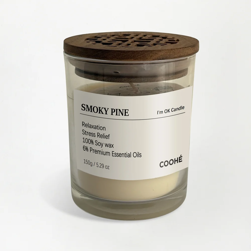 I’m OK Soy Wax Aroma Candle SmOKy Pine 150 g – COOHÉ v:2451555 I’m OK Soy Wax Aroma Candle SmOKy Pine 150 g – COOHÉ v:2451555