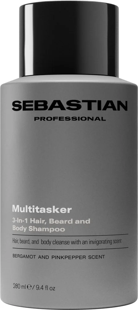 Sebastian Professional Multitasker for Men 3-in-1 Hair, Beard and Body Shampoo 280 ml v:3585402 Sebastian Professional Multitasker for Men 3-in-1 Hair, Beard and Body Shampoo 280 ml v:3585402