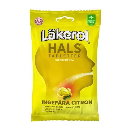 Läkerol Hals - Ginger Lemon - 65 g v:6830394