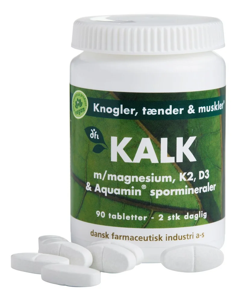 DFI Kalk m/magnesium, K2 og D3 – 90 tabletter v:2221952