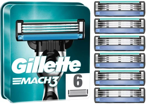Gillette Mach3 Men’s Razor Blade Refills 6 stk v:1463587 Gillette Mach3 Men’s Razor Blade Refills 6 stk v:1463587