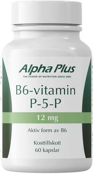 Alpha Plus B6-vitamin P-5-P 12 mg 60 stk v:5585397 Alpha Plus B6-vitamin P-5-P 12 mg 60 stk v:5585397