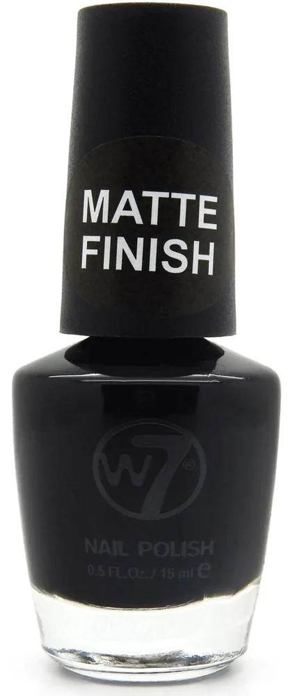 W7 Nail Polish MatteFinish 55 Black v:1184278 W7 Nail Polish MatteFinish 55 Black v:1184278
