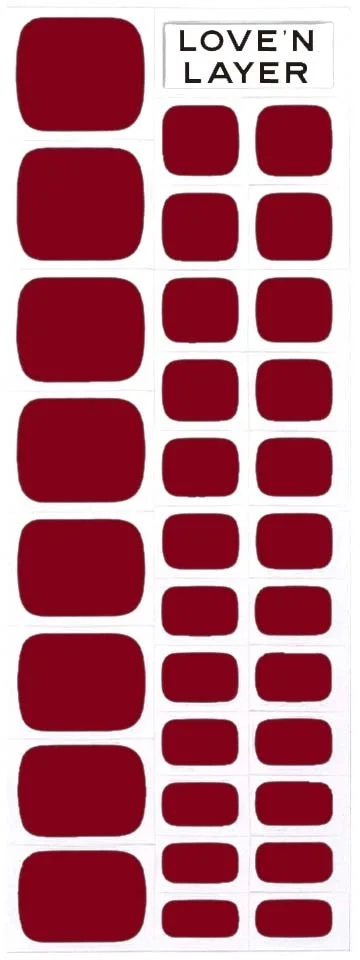 Love'n Layer Solid Toe Layers Burgundy Red v:3800419