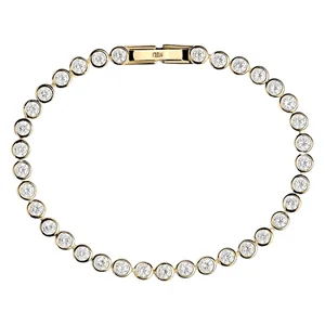 Muli Collection Lotus Tennis Bracelet Gold v:4856853 Muli Collection Lotus Tennis Bracelet Gold v:4856853