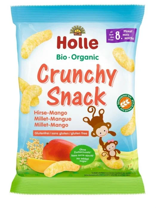 Holle Puffet Hirse Snack med mango 25g v:2440587