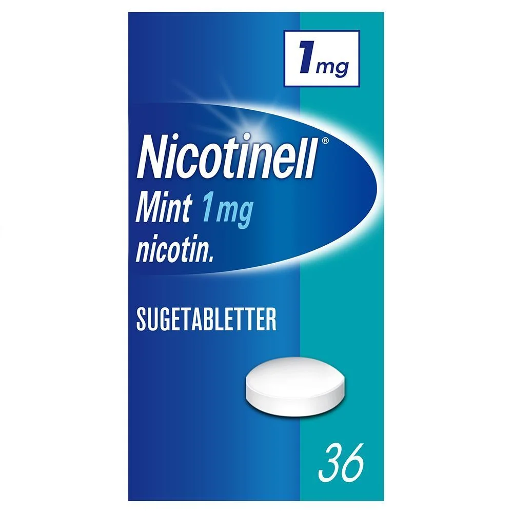 Nicotinell sugetablett 1mg mint – 36 stk v:1567334