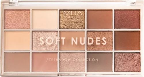 MUA Makeup Academy Eyeshadow Palette 15 Shades Soft Nudes v:2827245