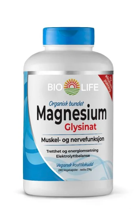Bio Life Magnesium Glysinat – magnesiumtilskudd med høy biotilgjengelighet v:4692167 Bio Life Magnesium Glysinat – magnesiumtilskudd med høy biotilgjengelighet v:4692167