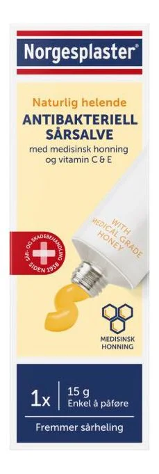 Norgesplaster Antibakteriell Sårsalve – 15 g. v:6234654
