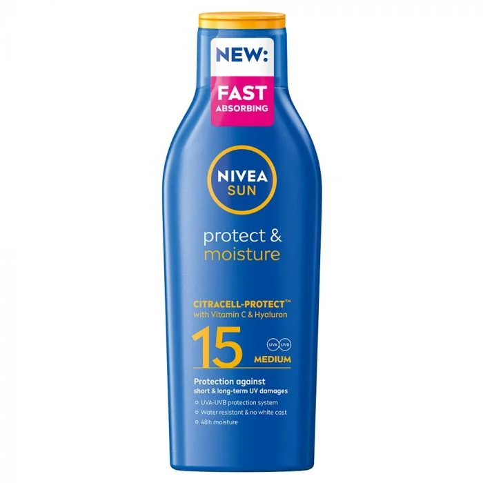NIVEA Sun Protect & Moisture Lotion SPF 15 200 ml v:7902885 NIVEA Sun Protect & Moisture Lotion SPF 15 200 ml v:7902885