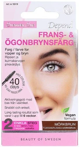 Depend vipper og brynsfarge mørkebrun 20 ml | brynsfarge v:2453183 Depend vipper og brynsfarge mørkebrun 20 ml | brynsfarge v:2453183