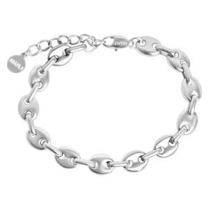 Muli Collection Coffee Bean Bracelet Silver v:6024015 Muli Collection Coffee Bean Bracelet Silver v:6024015
