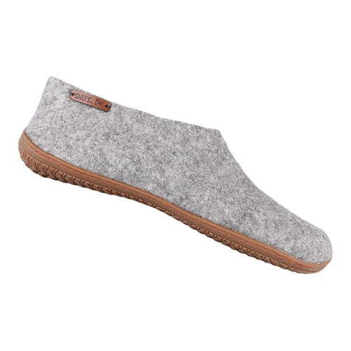Hjemmesko m. Gummisåle Light Grey | 36 v:9051327 Hjemmesko m. Gummisåle Light Grey | 36 v:9051327
