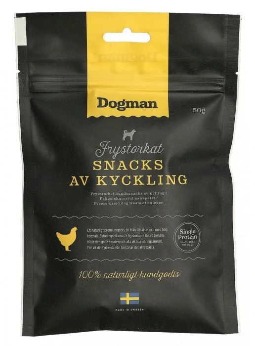 Dogman Frysetørket snacks kylling 50g v:8934070