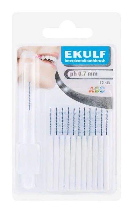 Ekulf Mellomrombørste PH-070 Hvit 12stk v:7230395 Ekulf Mellomrombørste PH-070 Hvit 12stk v:7230395