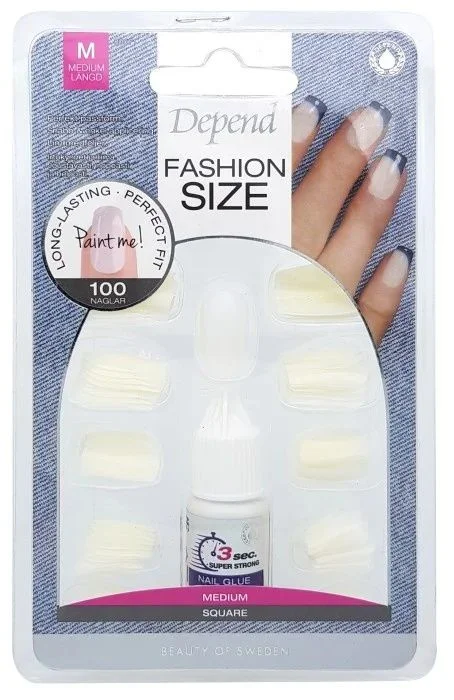 Depend fashion size medium 100 stk – fleksible løsnegler v:2981074