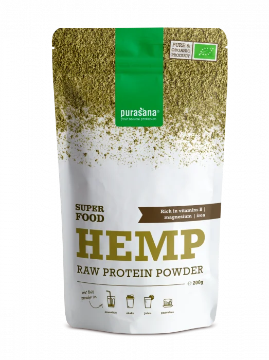 Purasana Hemp protein powder 200g ØKO v:9385170
