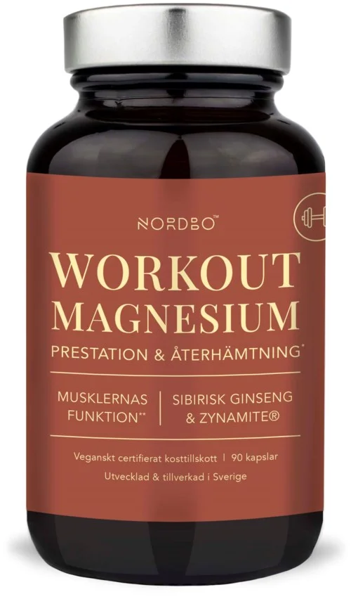 Nordbo WorkOut Magnesium, 90 kap 90 stk v:1859462