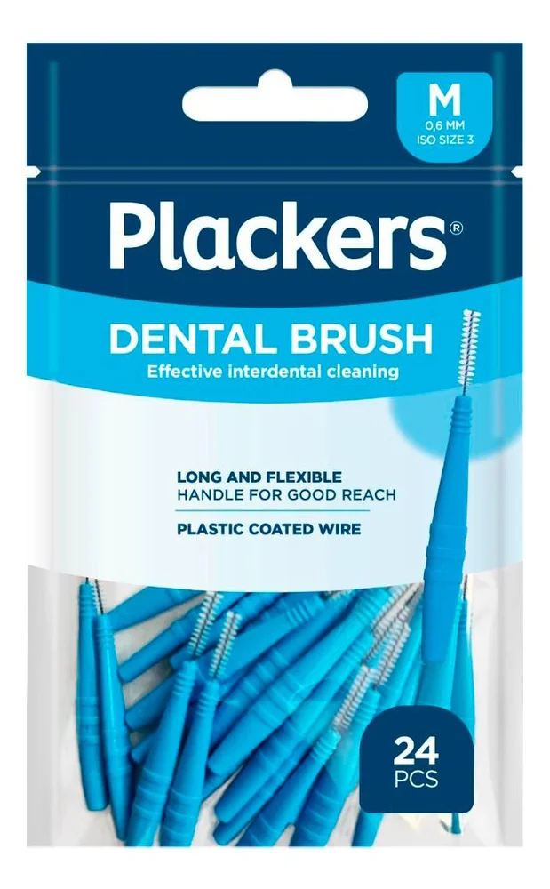 Plackers Dental Brush M 0,6 mm – 24 stk. v:8238506 Plackers Dental Brush M 0,6 mm – 24 stk. v:8238506