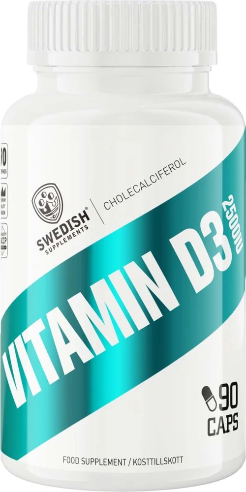 Swedish Supplements Vitamin D3 2500IU 90 stk v:3963481